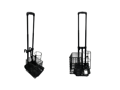 C Size Oxygen Cylinder Trolley with Bed Hooks & Basket