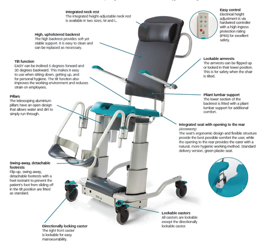 EASY HighBack Hygiene Shower Chair