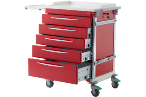 Emergency Trolley - Red Cart