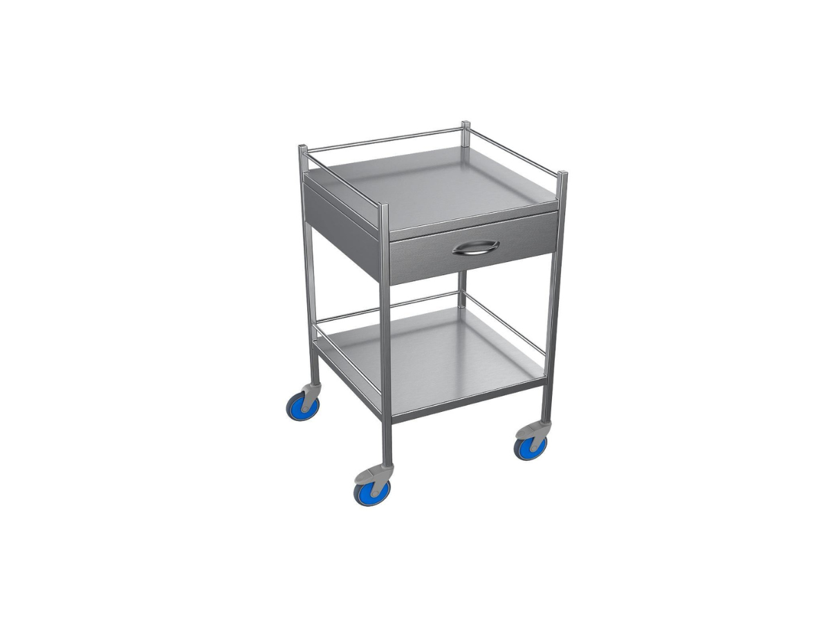 Nimble Instrument Trolley 600x490x970mm 1 Drawer
