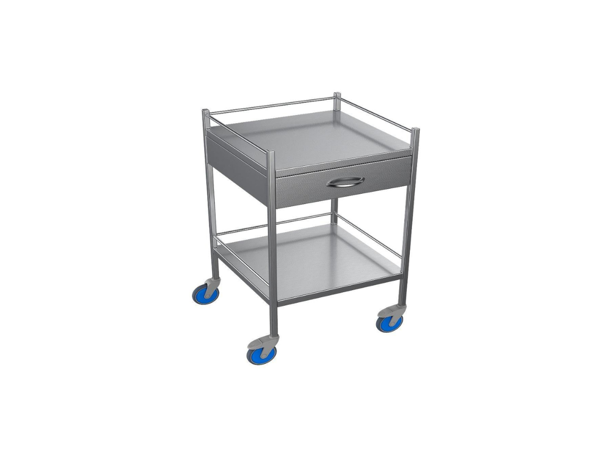 Nimble Instrument Trolley 750x490x970mm 1 Drawer