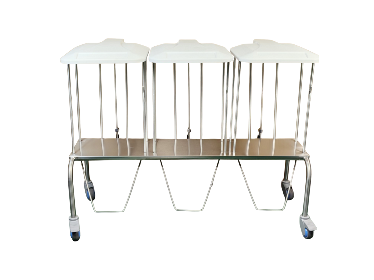 Nimble Linen Skip With OHS shelf and Foot Operated Lid