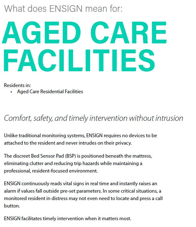 ENSIGN+ Patient Care System Bed Kit