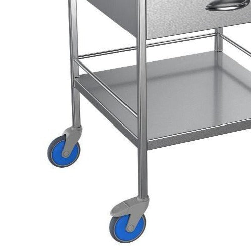 Nimble Instrument Trolley 490x490x970mm 2 Drawer