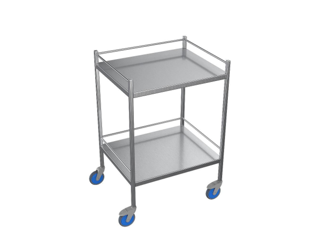 Nimble Instrument Trolley 600x490x970mm with Rails